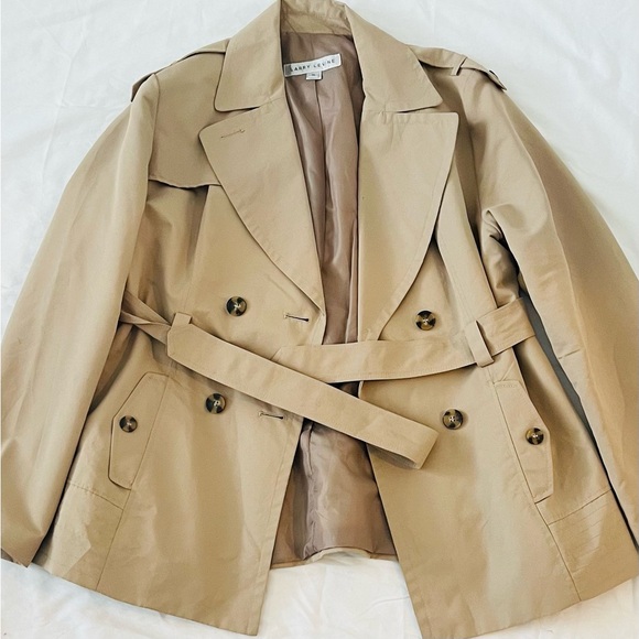 Larry Levine Trench Coat - Picture 1 of 3